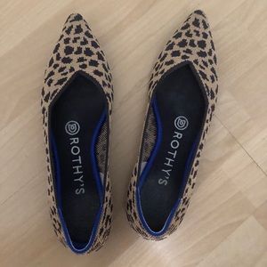 PROCE DROP! Rothy’s size 6. Leopard. Worn twice.